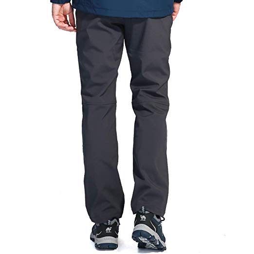 CAMEL CROWN Men's/Women’s Fall and Winter Outdoor Waterproof Windproof Soft Shell Fleece Warm Snow Ski Hiking Pants